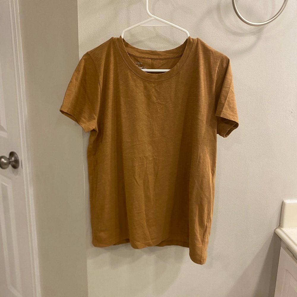 J CREW Casual Brown T-Shirt